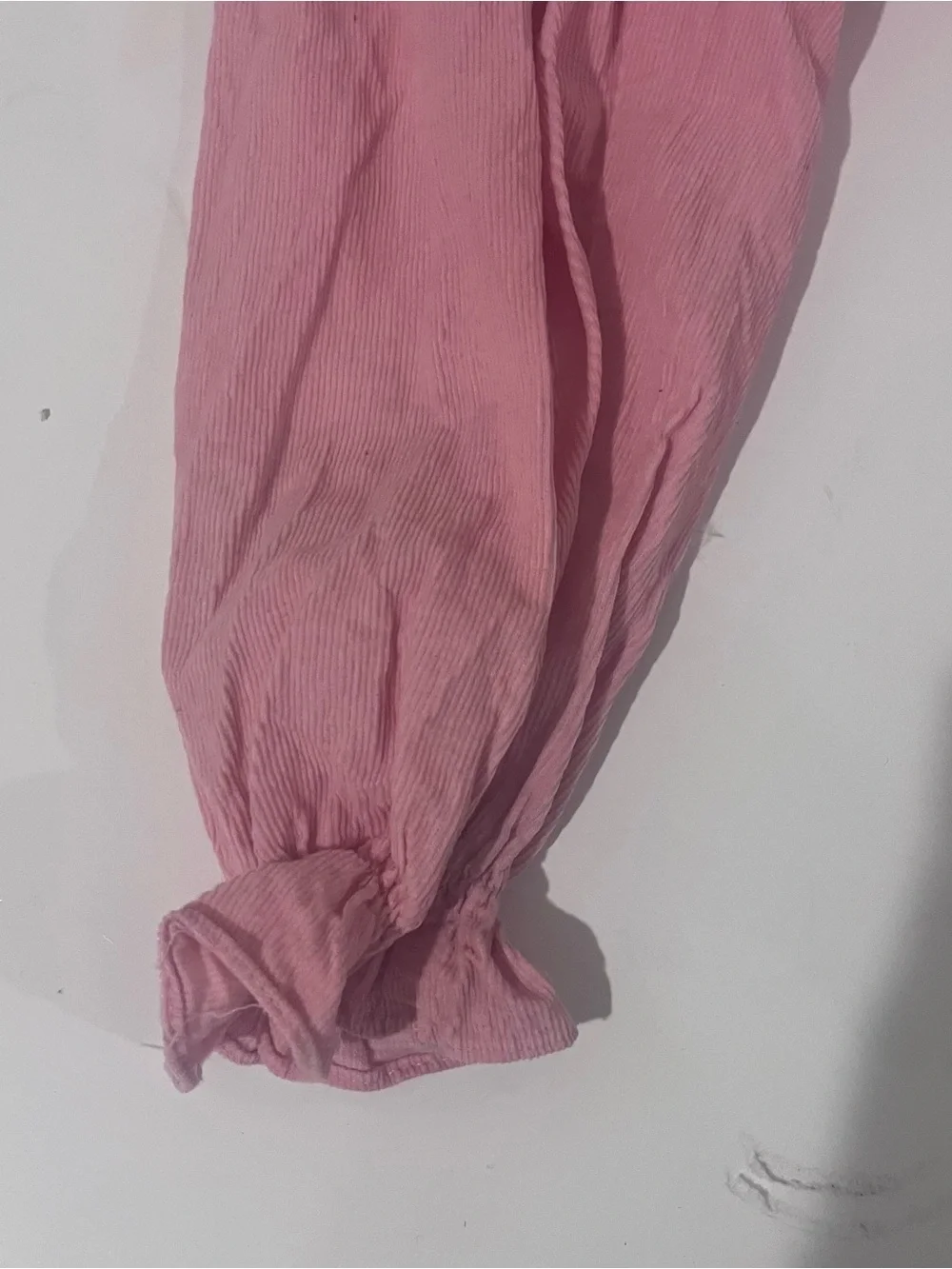 Remember Nguyen Smocked Floral Pant Set Toddler Girls 4T Pink Corduroy Pants